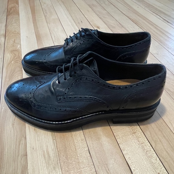 NWB Intensi Black Leather Oxford Men’s Shoes - Sz 42 - Picture 8 of 15